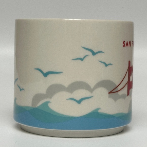 Starbucks You Are Here San Francisco Mug Red Interior 14 oz - Picture 3 of 8